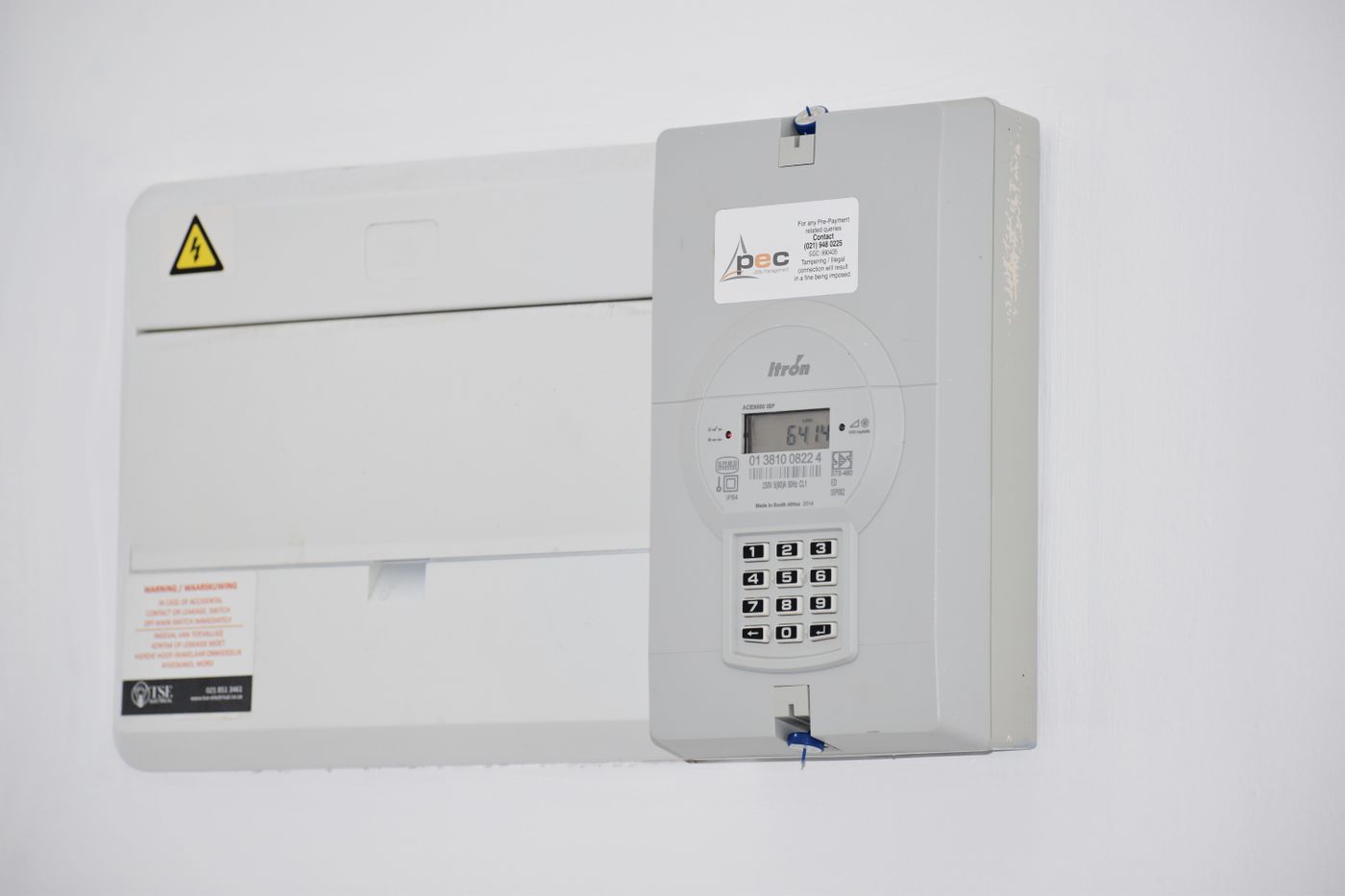 Energiemanagement-Display mit Verbrauchswerten